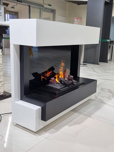 Dimplex Cube очаг Cassette 400 LNH-INT (с дровами) белый с черным (выставочный образец)_8