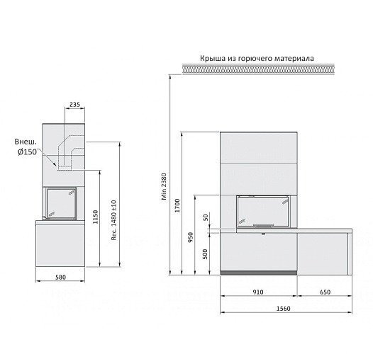 Артстоун, черные боковые панели, Contura i 41a_6