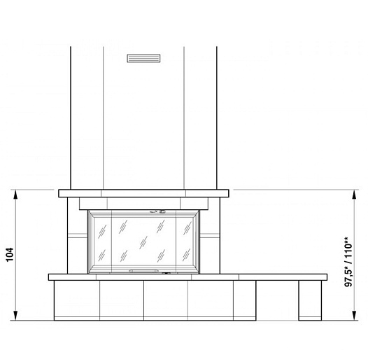 Облицовка ANVERSA с банкетой (Palazzetti)_2